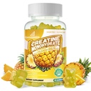 Creatin monohydrat Gummies Complex for mænd og kvinder -Advanced Formel W / L- Taurine + vitamin B12, Sukker Free Chewable Supplement, 90 Ananas Gummies