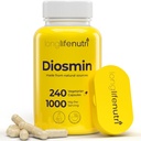 Diosmin 1000mg Advanced Formel - 240 kapsler til cirkulære sundhedsstøtte, 4-måned Supply, Non- GMO, Lavet i USA - Dagligt Wellness supplement