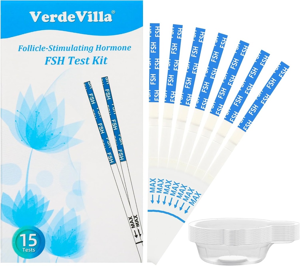 15 Pack Menopause Test Strips på hjemmet, FSH Test Perimenopause Test Hormone Balance for kvinder Over 30 Hormonal Test