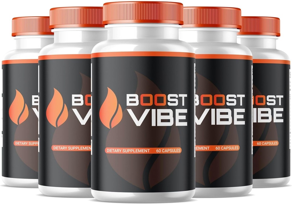 SPRESSO (5 Pack) Boost Vibe kapsler, Official Boost Vibe tillæg, Alle naturlige Boost Vibe piller, Premium Boost Vibe til støtte Mand sundhed og wellness, Premium Boost Vibe (300 Kapsler)