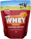 Pure Choice Peanut Butter Whey Isolate Protein Powder, 28g Protein & Low Fat, Best Cold Filtreret & Ikke denatureret Whey, Ingen Fillers eller Kunstige Sødemidler (Peanut Butter, 12 oz)