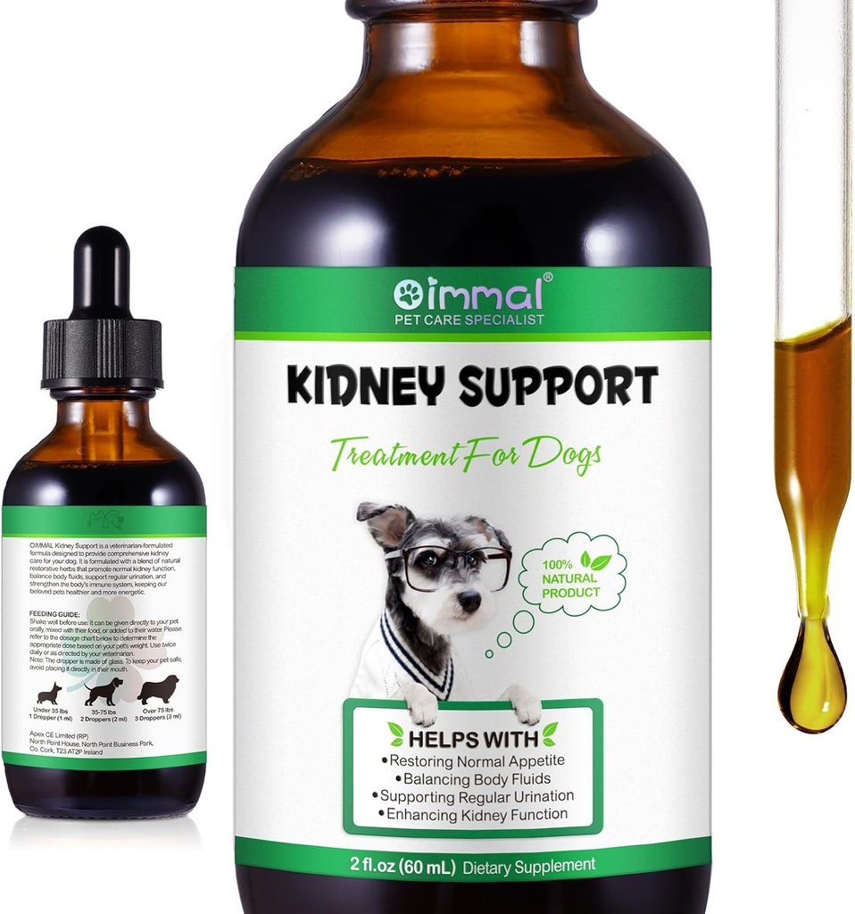 Pet Nyre Støtte til hunde, Dyrlæge Formuleret, Understøtter sund Nyre funktion hos hunde, fremmer samlet fysisk sundhed og vitalitet, Herbal supplement, Let at Absorb, 2 oz