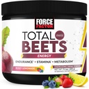FORCE FACTOR Total Beets Beet Root Powder med energi, NO3-T ® Nitrater til støtte cirkulation, blodtryk, blodgennemstrømning, og Stamina - Plus Green Tea Extract. En superfood supplement, 30 Servere