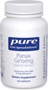 Pure indkapslinger Panax Ginseng • 124; Hypoallergen Supplement Hjælper Kroppen Tilpasset til lejlighedsvis fysisk stress * • 124; 120 Kapsler