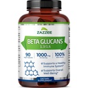 Zazzee Extra Strength 1,3/1,6 Beta Glucans, 1000 mg, 100% Concentrated, 90 Vegan Capsules, Supports a Healthy Immune System, 100% Vegetarian, All-Natural and Non-GMO