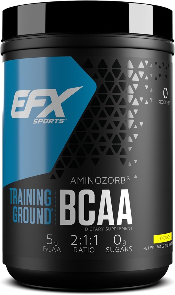 EFX Sports Training Ground BCAA Note 124; Fuldt stable, stærkt opløselige Aminosyrer Supplement 124; Pre, Intra, eller Post Workout