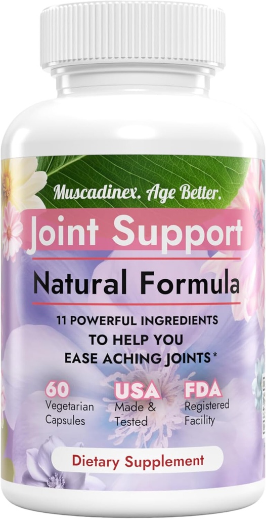 Fælles supporttillæg. 11 Ingredienser. 60 kapsler. USA Made. Gurkemeje tillæg med Quercetin, Bromelain, Glucosamine Chondroitin, Methionin, Ginger, Boswellia