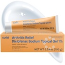 Curist Diclofenac Natriumtematisk gel 1 Procent 150g for gigtsmerter - fælles smertelindring for hånd / fodsmerter, knæ- / albuemedicin & ankelsmerter - 1% - 5.29oz