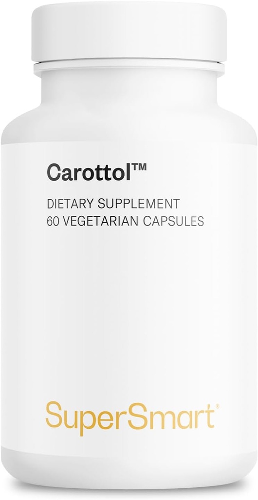 Supersmart - Carottol (Advanced Formel) - Carotenoid Complex Supplement - med Beta Caroten, Lycopene, Lutein & Zeaxanthin Dex124; Non- GMO & Gluten Free - 60 vegetariske kapsler