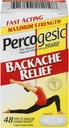 Percogesic Backache Relief Pain Reliever, Maksimal styrke, 48 tabletter