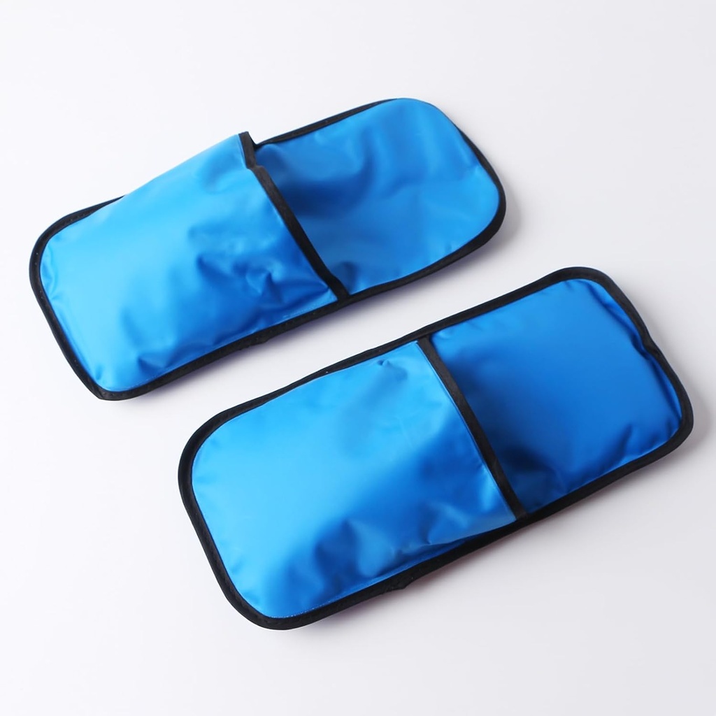Kold terapi Tøfler, Foot Ice Pack Wrap, neuropati Tøfler Rapid Relief Is Tøfler til trætte og hævede fødder, varme fødder, Plantar Fasciitis Relief (blå, stor)