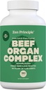 Zen Principle Grass Fed Beef Organs Supplement - Desickeret Lever, hjerte, Nyre, Pancreas, Milt, Intestine & Tripe / Mave - Grass- Fed & Grass- Færdig på de naturlige græsarealer i New Zealand
