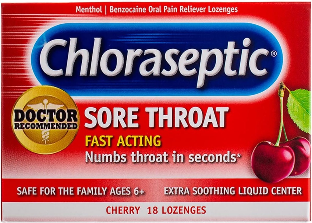 Arm & Hammer Simply Saline Nasal Spray 4.5oz & Chloraseptic Cherry Sore Throat Lozenges 18 Grev Bundle