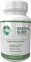 Ground Level Restful Sleep Formula with Advanced Sleep Blend, Industry Leading 200mg Magnesium and L-Theanine for Adults Plus Melatonin, Chamomile, Lemon Balm, Passionflower, and Valerian Root