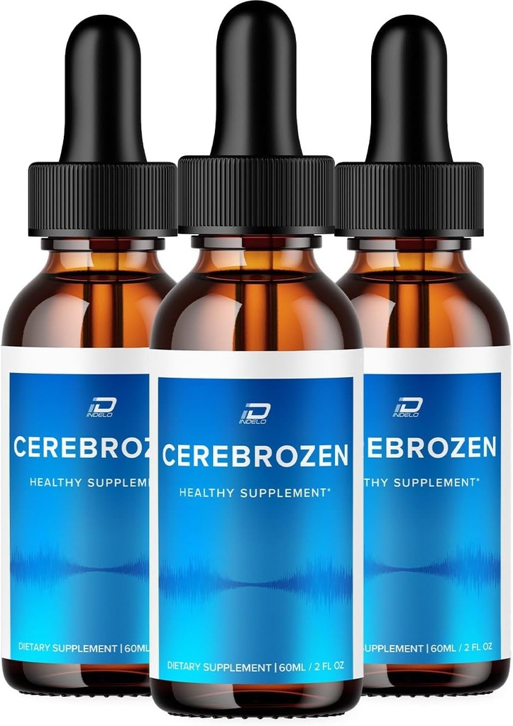 Cerebrozen Tinnitus Ear Drops - Cerebrozen 24, Cerebrozen Liquid Drops, Cerebrozen Anmeldelser, Cerebrozen Drops til Ear Relief (3 Pack - 180 ML)