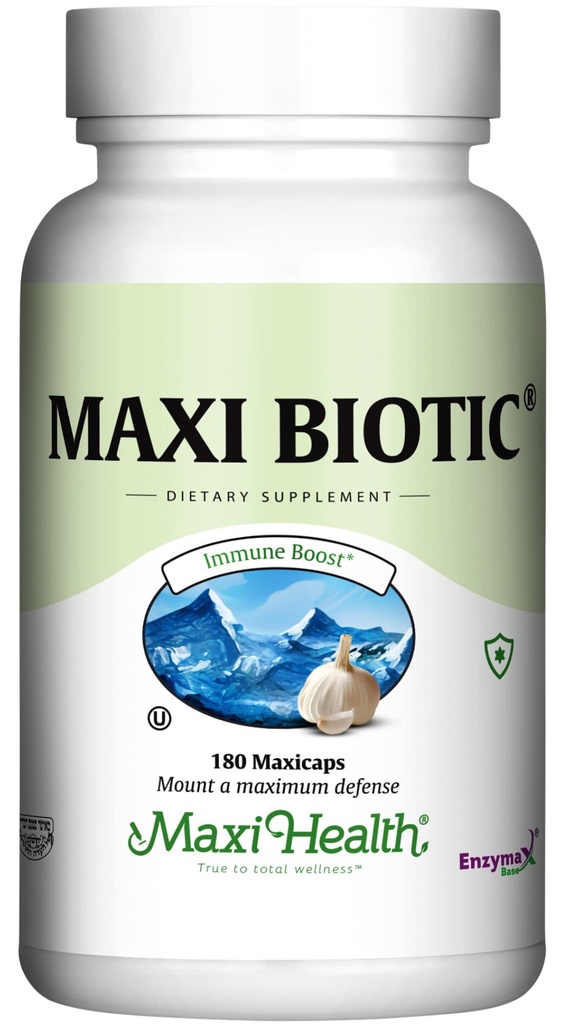 Maxi Health - Maxi Biotic Aged Hvidløg Uddrag Kapsler (180 Greve)