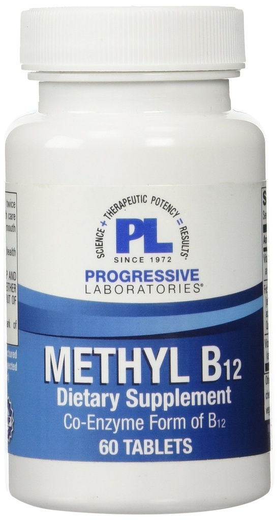 Progressive Labs Methyl B12 Supplement, 60 Tælling