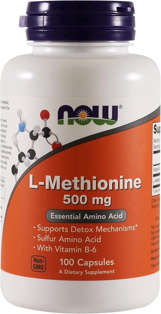 Foods L- methionin, 100 kapsler / 500 mg (pakning med 2)