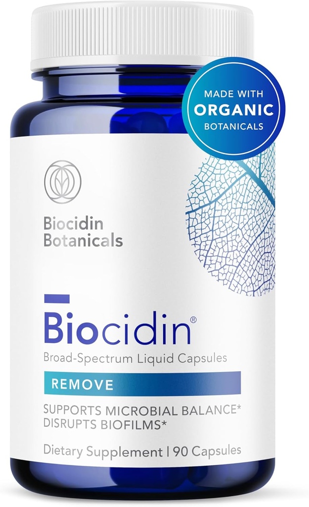 Biocidin kapsler - Biofilamenter Disruptor - Understøtter Gut Detox rense, sund mikrobiel balance, immunfunktion & Gut sundhed - Professionel-Grade Herbal supplement med 18 botanicals (90 kapsler)