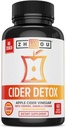 Zhou Cider Detox - Apple Cider Vinciferkapsler med mor, Raw Natural ACV piller til kvinder & mænd, Herbal Complex tillæg med gurkemeje & Cayenne pepper - 60 Vegansk kapsler
