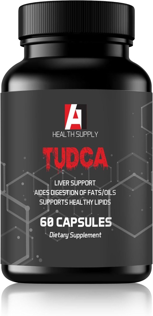 TUDCA 500mg lever og galdeblære rense supplement, 60 kapsler, 250 mg. Premium TUDCA