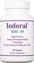 Optimox Iodoral 50 mg tillæg - Kalium Iodide tabletter, højpotens jod kosttilskud, thyreoideastøtte, vitaminer og mineraler - 90 Tæl