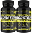 Testosteron Booster for mænd - Male Enhancing tillæg med Horny Geat Weed & Tongkat Ali - Muscle Builder udvidelsen piller - Natural Test Booster øget lyst, energi, Stamina, Libido (2 PAKNING)