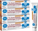 MED PRIDE clotrimazol Antifungal Cream 1 Procent Treats Atlete 's Foot Jock Itch Ringorm Relieves Kløende brændende hudpleje behandling for baby 4 pakke