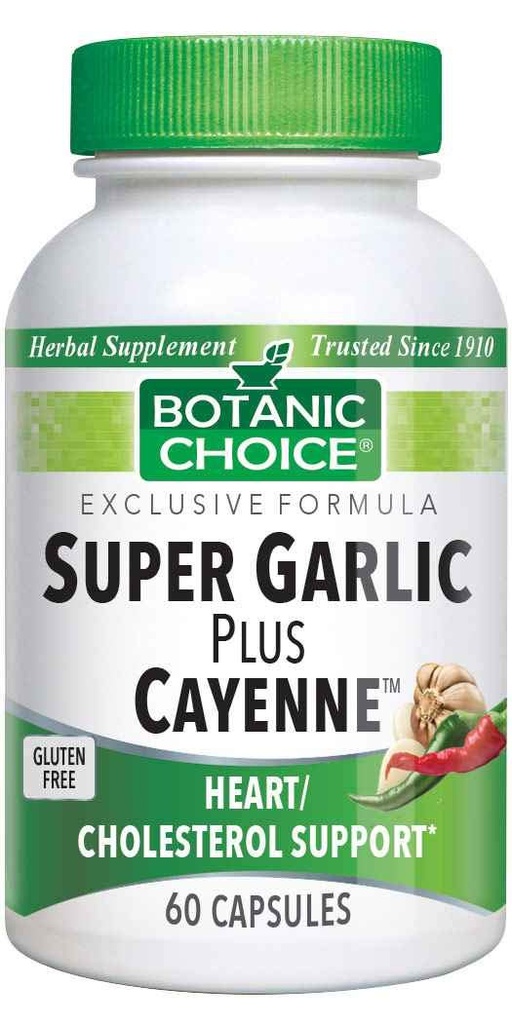 Botanic Choice Super hvidløg Plus Cayenne, 60 kapsler