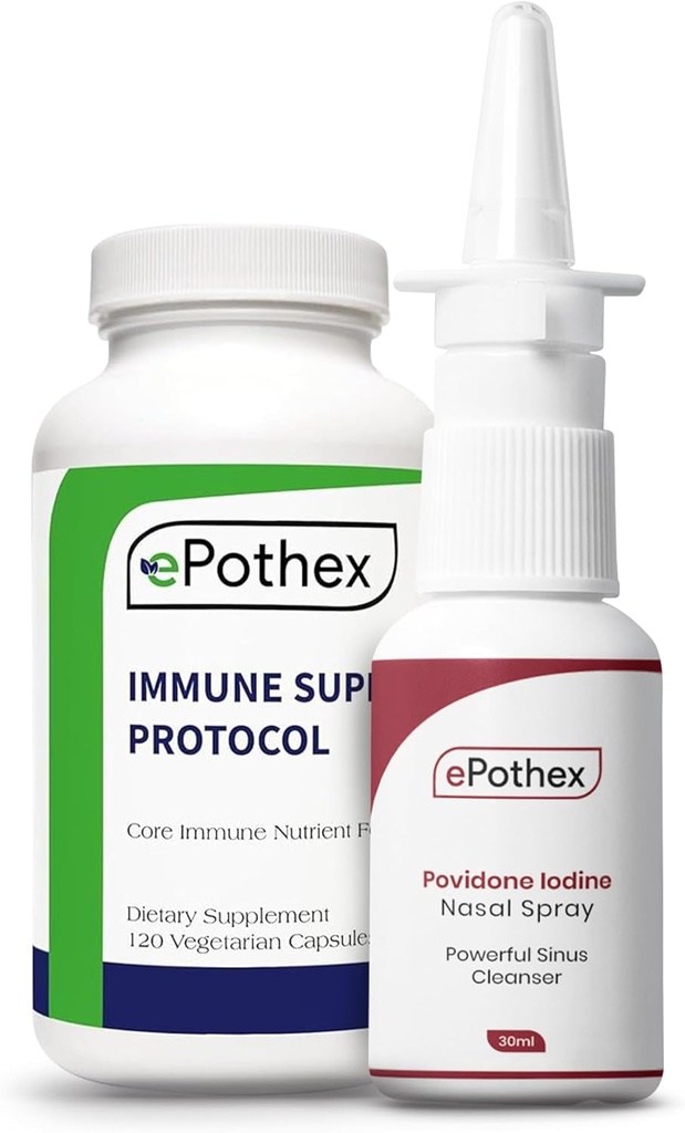 Immunrespons Recovery Bundle - immunsupportprotokol - 1% Povidon Jod Nasal Spray