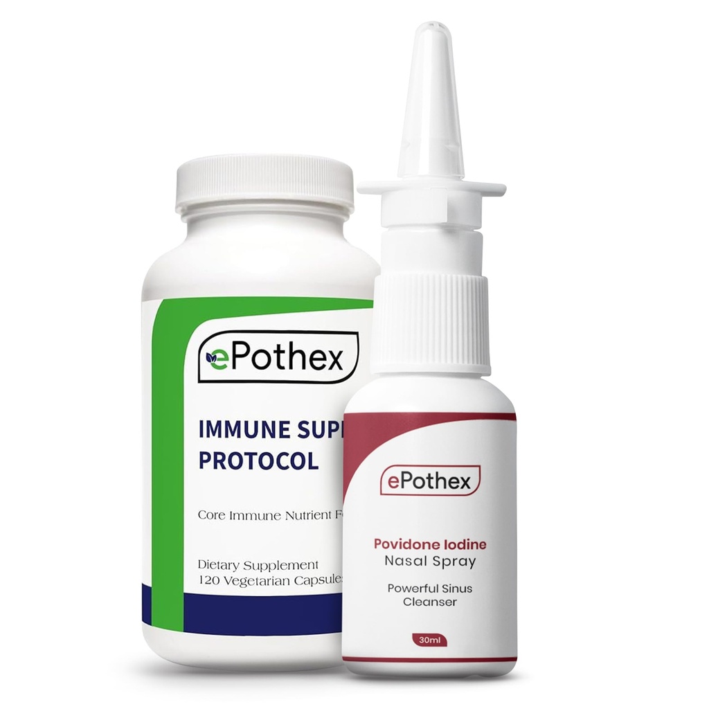 Immunrespons Recovery Bundle - immunsupportprotokol - 1% Povidon Jod Nasal Spray