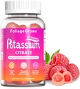 Kaliumsupplement Gummies 1000mg - Kaliumsupplement til ben kramper, muskel- og hjertesundhed - 1 måneds tillæg (60 greve)