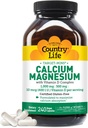 Country Life Target- Mins Calcium Magnesium med vitamin D- complex, 1000mg / 500mg / 10mcg, 240 Vegankapsler, Certificeret Gluten Free, Certificeret Vegan, Verificeret Non- GMO Verificeret