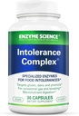 Enzyme Science Intolerance Complex, 30 Kapsler Omfattende støtte til fælles fordøjelsesfornemmelser Gluten, Casein, Phenol Følelser, og Complex Kulhydrater Intolerance Relief