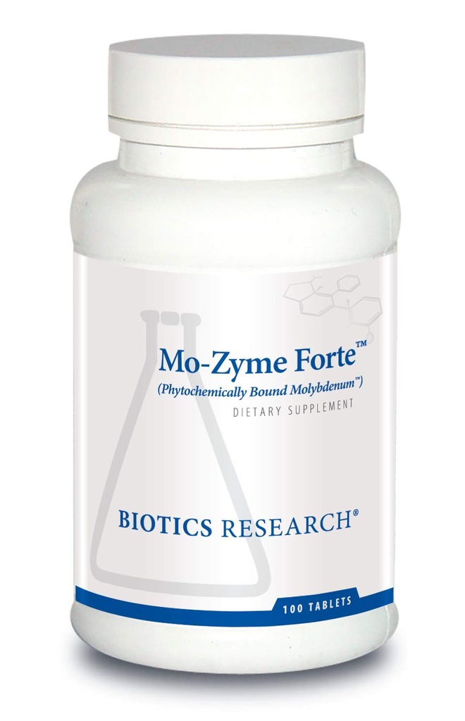Bioetik Forskning MoZyme Forte Molybdæn 150 mcg, leverstøtte, afgiftning, Essential Trace Element, Sund Metabolisme, Antioxidant Support 100 tabletter