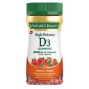 Nature 's Bounty D 5000 IE Gummies, Vitamin D3 High Potency immunsupport & Bone Health Supplement, 5000 IE i 1 Gummy, Strawberry Flavor, 2 måneder Supply, 60 Vegetariske Gummies for voksne