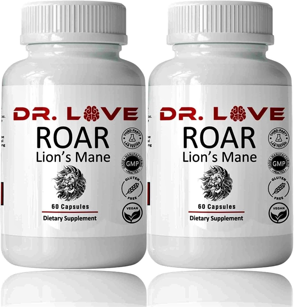 DR Loves Roar Lions Mane supplement, 60 kapsler (2)