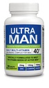 Ultra Man - Multi- Vitamin 90 tabletter - Premium Performance Formel 100% Natural - Multivitaminer til mennesker - Kosttilskud