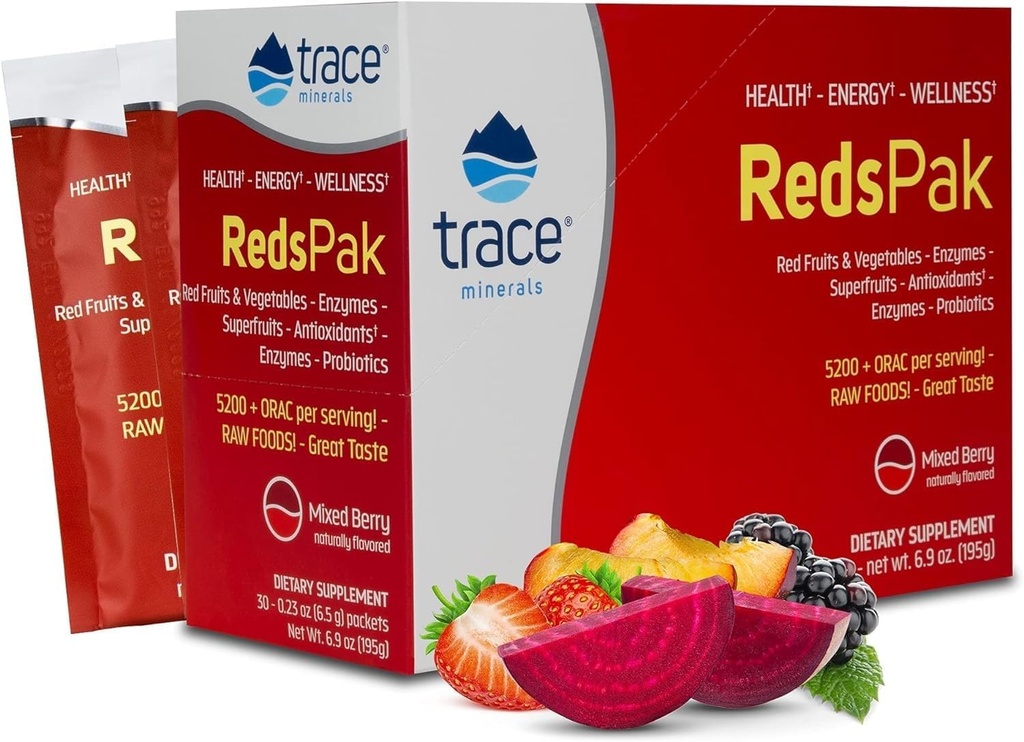 Trace Minerals Reds, 0,23 Ounce, 30-greve