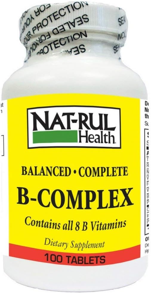 NAT- Rul Vitamin B- Complex Tablets 100 ea