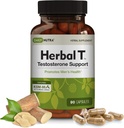 DailyNutra Herbal T Men’s Health Formula Supplement for Endurance, Vitality, & Healthy Aging - with KSM-66 Ashwagandha, Tongkat Ali, Tribulus, Eleuthero, & Horny Goat Weed (90 Capsules)
