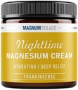 Magnesium Cream - Nighttime Magnesium Lotion - Anvend på ben, knapper, arme eller bryst - topisk Magnesiumchlorid - USA Made and Safe for Kids