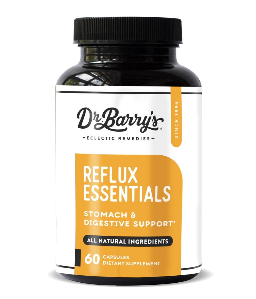 Dr. Barry 's Reflux Essentials - Naturlig støtte til fordøjelse og mave sundhed, 60 kapsler - 30 dages forsyning (1)