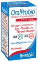 HealthAid OralProbio – BLIS K12 & M18 Oral Probiotic Lozenges – Supports Oral & Throat Health and Fresh Breath – Once Daily, Peppermint Flavor, Vegan**