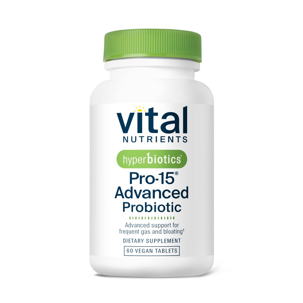 Hyperbiotika Vital Nutrients Pro- 15 Advanced Probiotika til kvinder og mænd