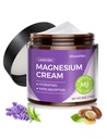 Naturlig topisk Magnesiumcreme til søvn, nattetid Magnesiumlotion til smerter og ben kramper, muskelafslapning, rolig, dyb hydrering til hudpleje. (Lavendel)