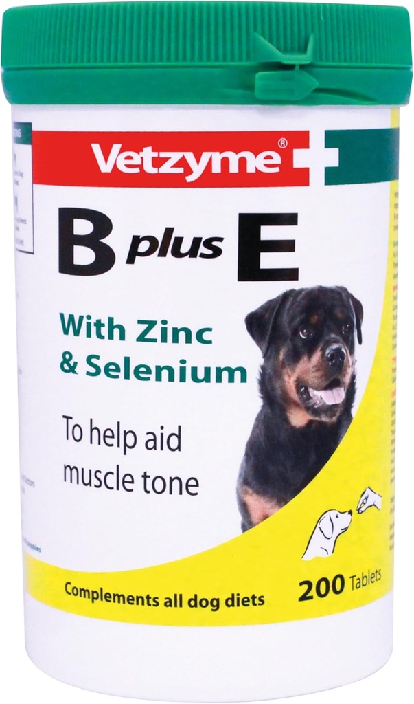 Vetzyme Dog B + E 200 tabletter