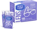 Atkins Chocolate Caramel Mousse Barer, 5 Count + Nice 'n Clean SmudgeGuard Lens, 100 Count