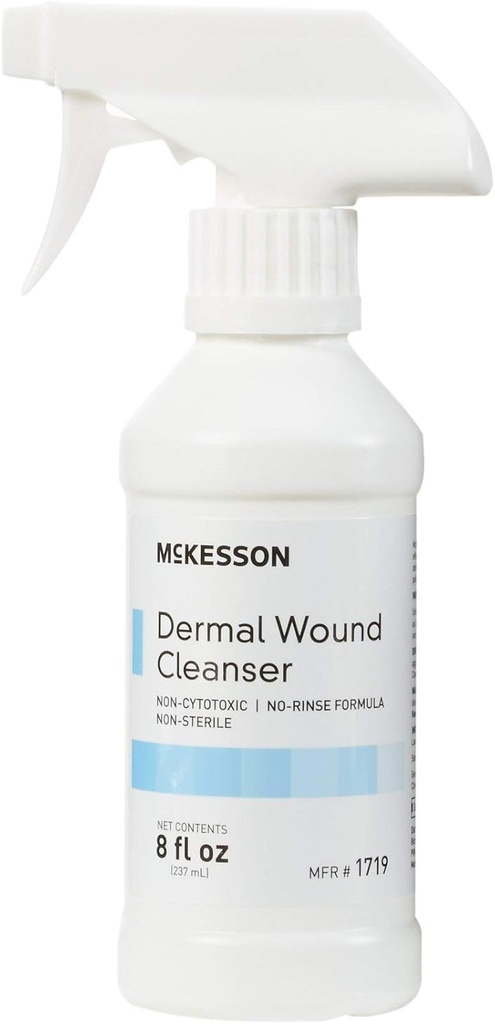 McKesson Dermal Wound Care Cleanser Spray, 8 oz [1 Greve] Førstegangsvask løsning til mindre skader, Cuts, Burns, Scrapes, Sores