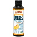 Barlean 's Omega 3 Fish Oil Liquid Supplement med D-vitamin til mænd og kvinder, Mango Peach, 1080mg EPA og DHA fedtsyrer, 8 oz